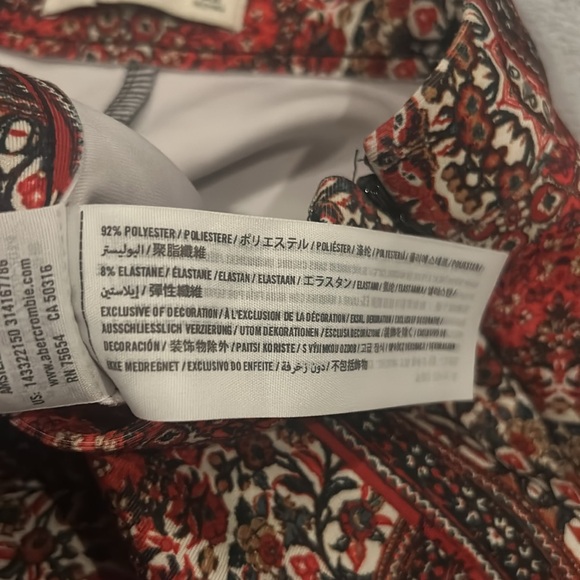 Abercrombie & Fitch Paisley Mini Skirt - Picture 4 of 6